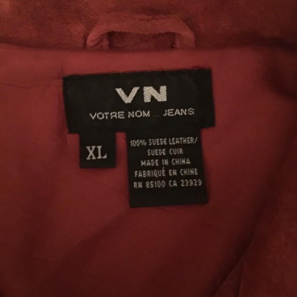 Red suede jacket - Picture 4 of 4