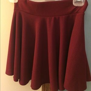 ASOS maroon mini skirt
