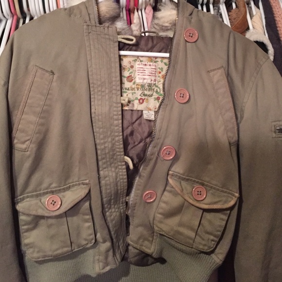 Abercrombie and Fitch Army flight jacket