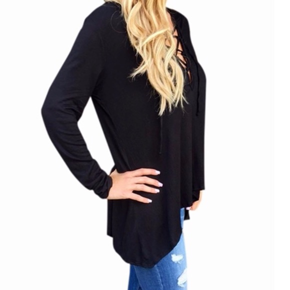 Loose Hoodie shirt in burgundy Top104 - Picture 3 of 3