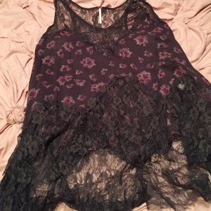 Floral Free People free flowing shirt