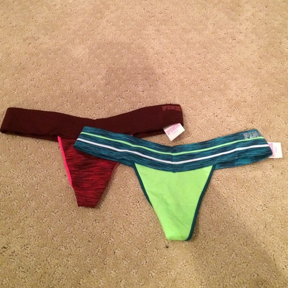 2 pink thongs