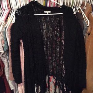 Beautiful brand new flowing black sweater