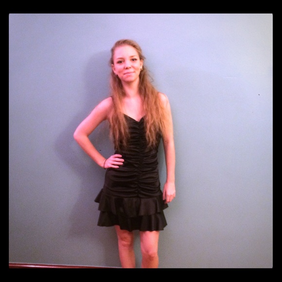 Jessica McClintock black formal dress