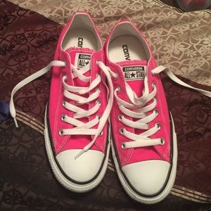 Bright Bubblegum pink Converse