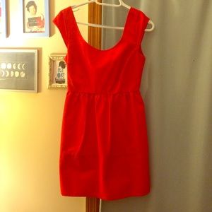 AE A-line dress in red.