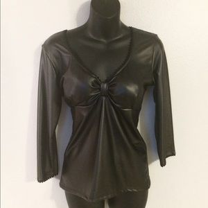 Black Vinyl Top, lined inside, size L