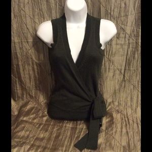 Faux Wrap NEW WITH TAGS Olive Career Sweater - XS