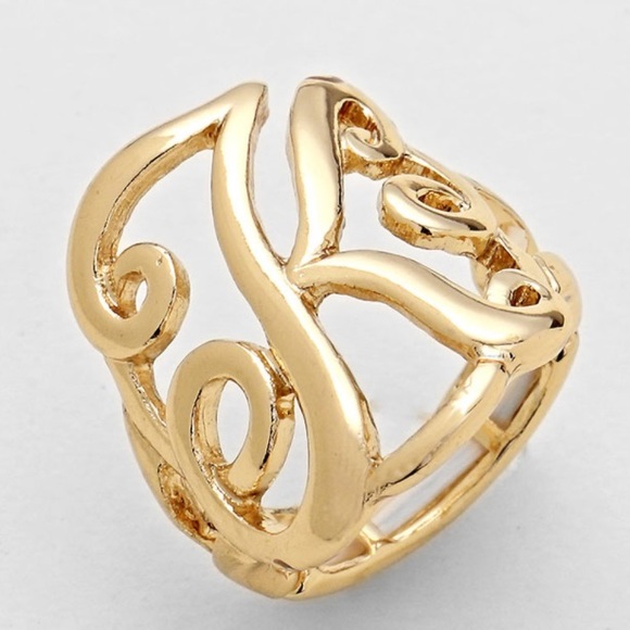 Monogram Initial Rings- most initials in stockG/S-Boutuque - Picture 7 of 10