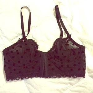 Adorable black sheer bralet
