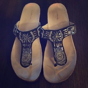 Jeweled wedge sandals - Croft & Barrow