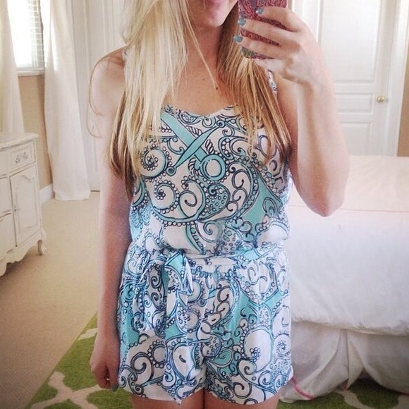 Lilly Pulitzer Deanna romper Shape up or ship out - Picture 4 of 4