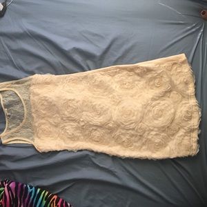 cream dress