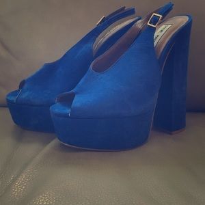 Blue Suede heels