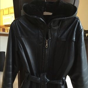Wilsons leather faux shearling coat