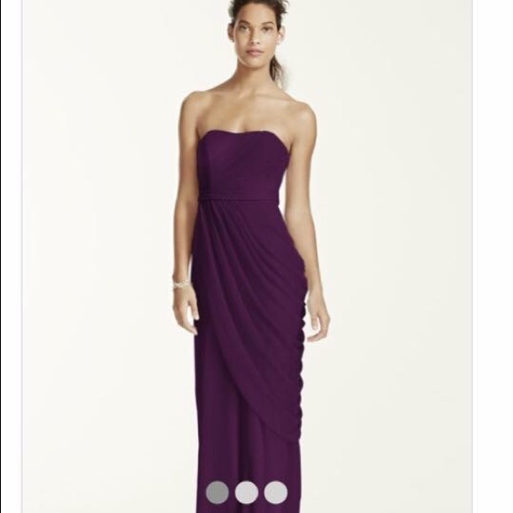 David's Bridal Plum bridesmaid/formal dress
