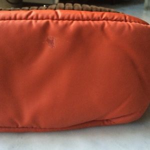 kate spade Bags - Kate Spade orange puffer bag w/brown velour trim. kate spade Bags - Kate Spade orange puffer bag w/brown velour trim.