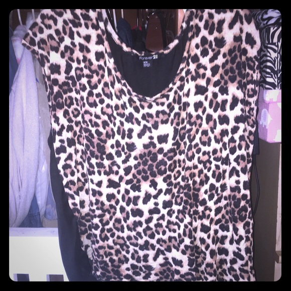 Cheetah pattern top.