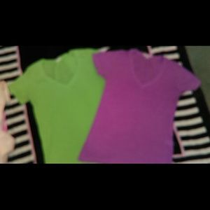 2 vs pink tees SOLD