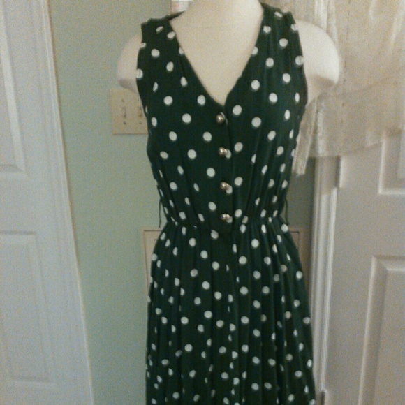 Vintage 80s style polka dot dress - Picture 2 of 3