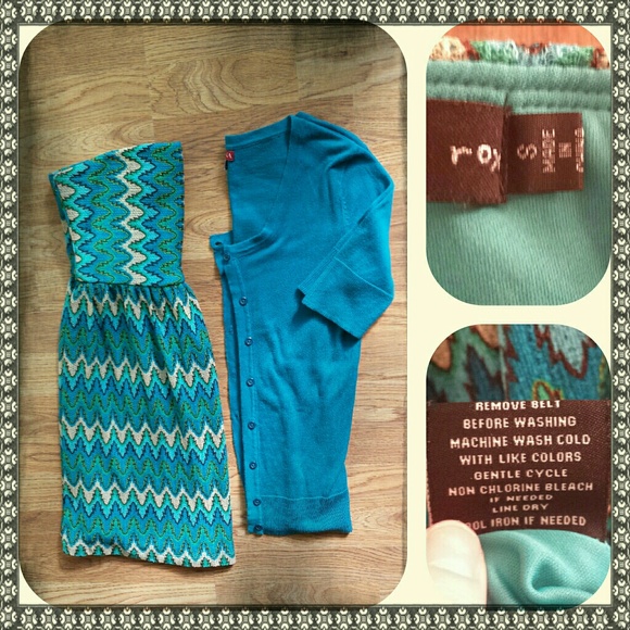 Tribal Strapless dress