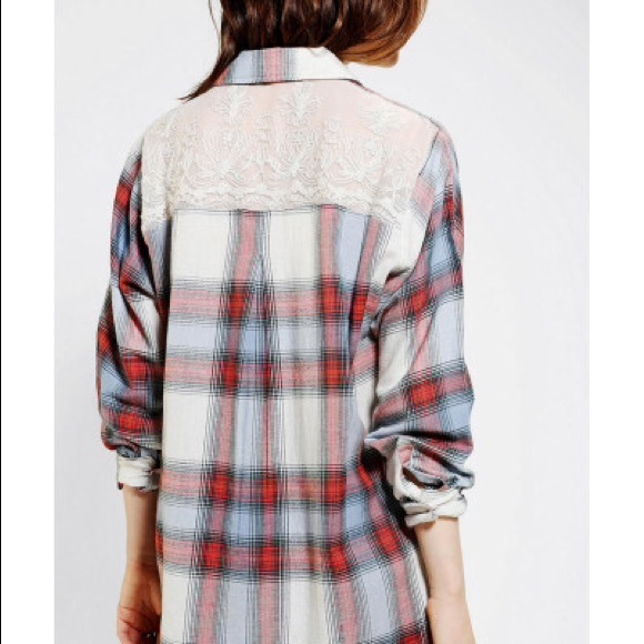 Urban outfitters lace flannel ☺️