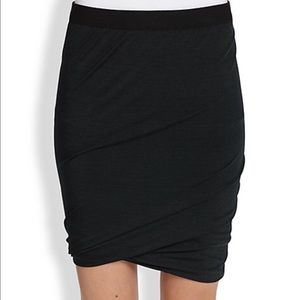 T by Alexander Wang Draped Jersey Skirt