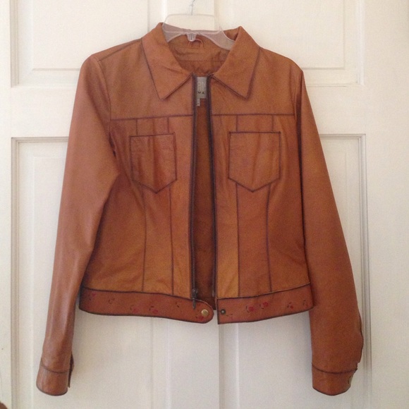 Brown Wilson Leather Waist Length Jacket