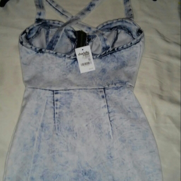 ACID DENIM DRESS - Picture 4 of 4