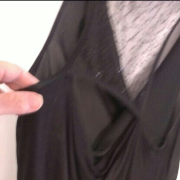 Black silk top - Picture 3 of 4
