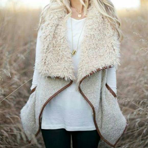 Cozy faux fur vest