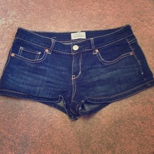 Aeropostale short cut blue denim shorts