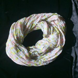 Pastel print infinity scarf