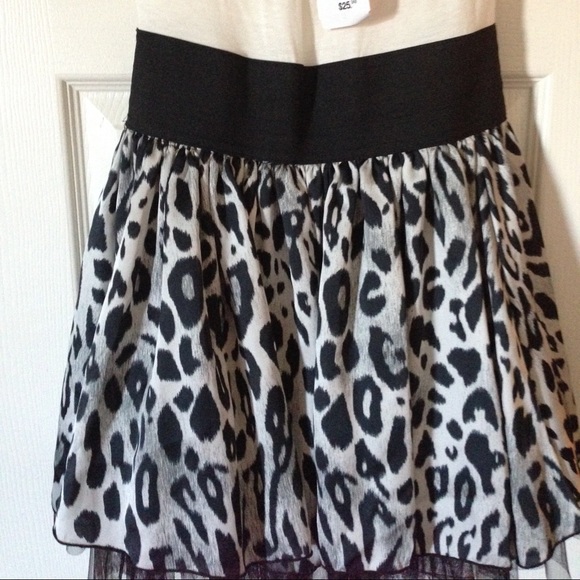 🌐Donated🌐 New Cream Black Animal Print Dress - Picture 4 of 4