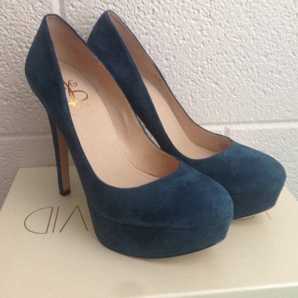 Blue Platform Pumps