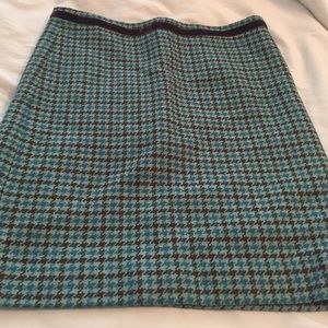 Green and brown mini skirt from banana republic