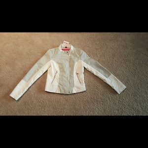 Biker Jacket Gray/White