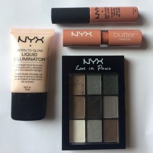 NYX Neutral Bundle- Matte Lip, Higlighter
