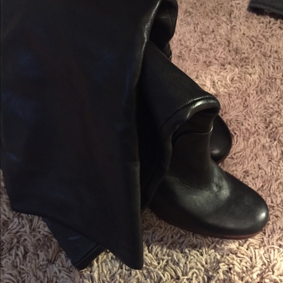 Dolce vita leather wedge boots - Picture 2 of 3