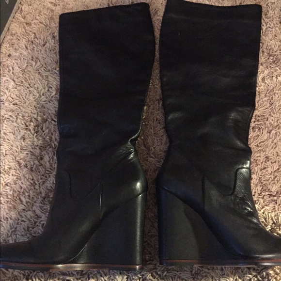 Dolce vita leather wedge boots - Picture 3 of 3