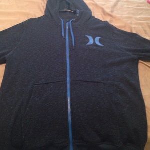 Men's XL Hurley zip up jacket with hood!