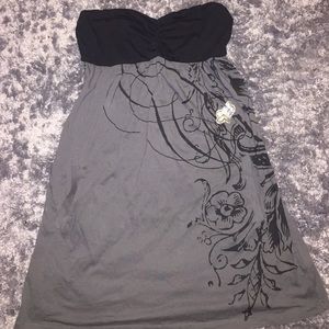 Fox top/dress strapless