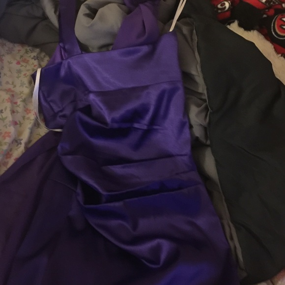 Cindy purple knee high formal dress - Picture 3 of 3