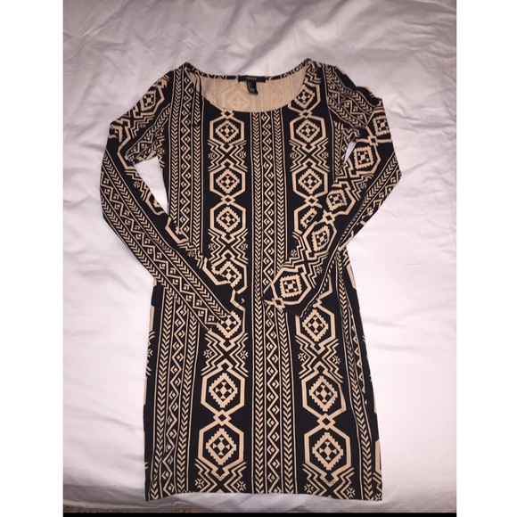 h&m long sleeve bodycon dress H&M Basics Black Scoop Neck Long Sleeve Bodycon Dress Size Small