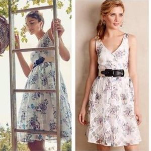 Anthropologie Maeve Peony Garden dress size 2p