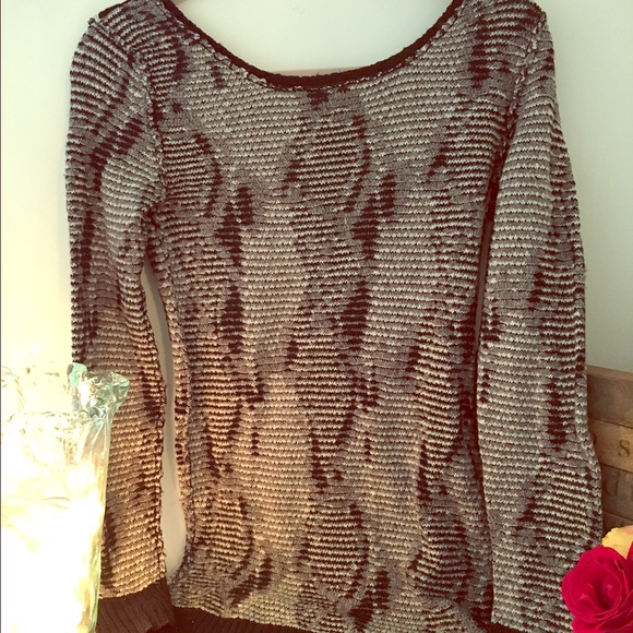 Free people leopard print sweater!