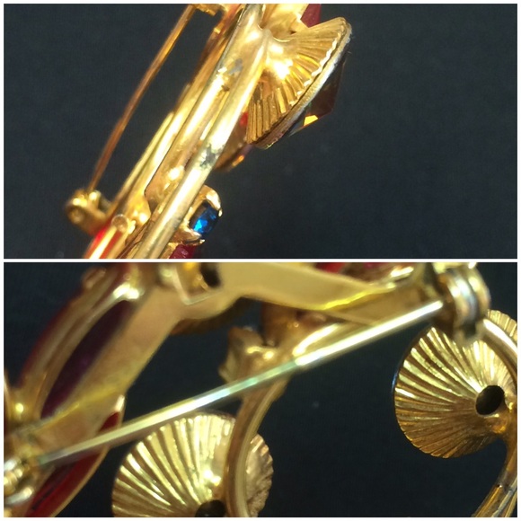 Brooch - Multi Color Crystals - Picture 4 of 4