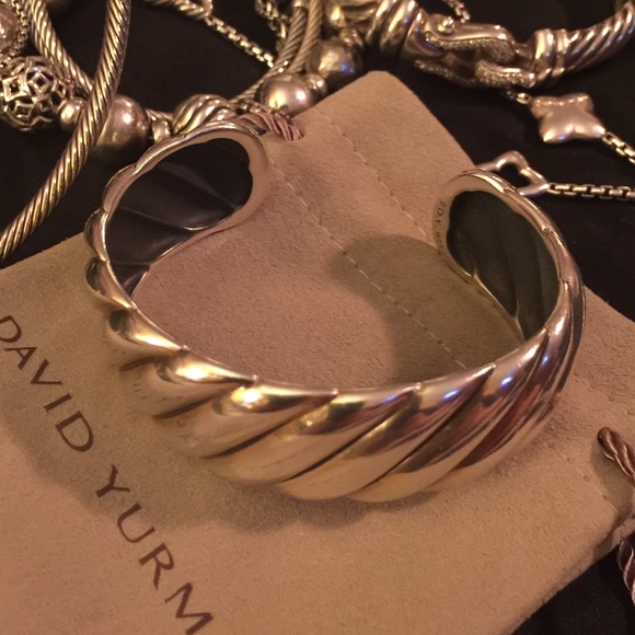 Authentic David Yurman sculpted cable bracelet.