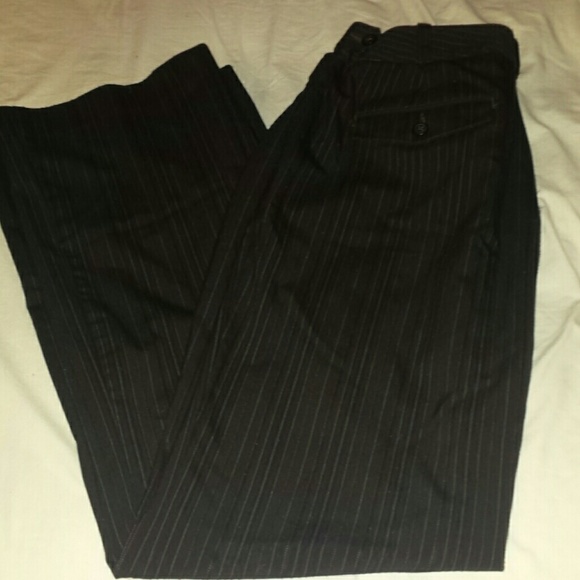 Black pin stripe pants in excellent condition