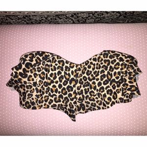 cheetah print bathing suit top